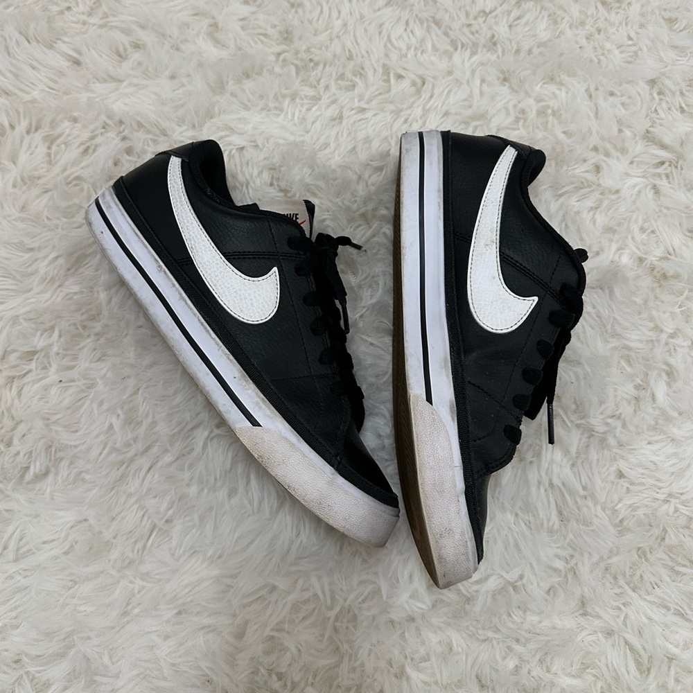 Women’s Nike Court Royale Black and White Sneakers 8.5
